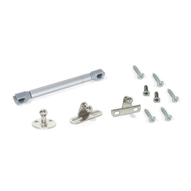 Pistón para puertas abatibles, 12Kg, con enganches