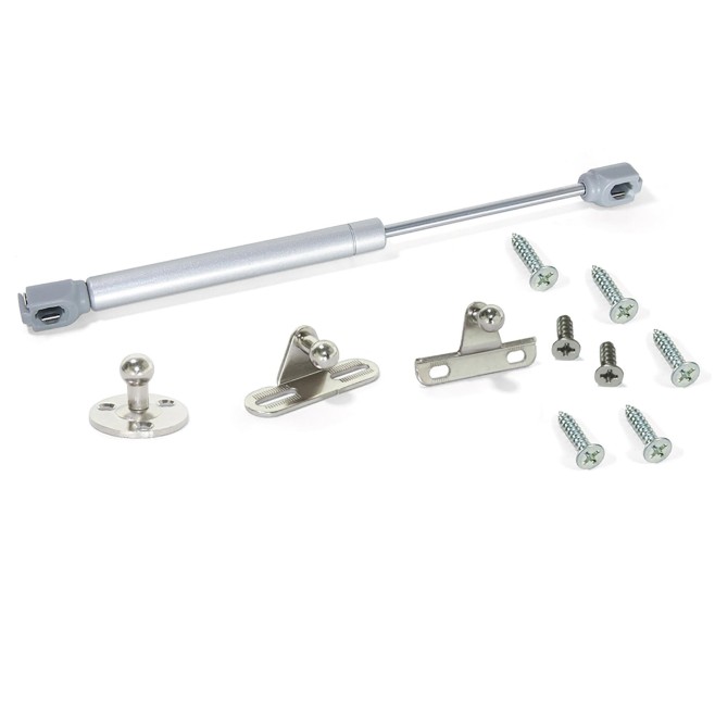 Pistón para puertas elevables, 11Kg, con enganches