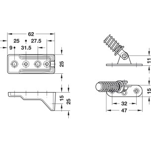 Herraje basculante,... 2