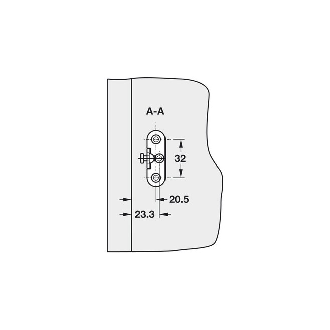 Herraje basculante, Flap-Ex, con accionamiento por resorte