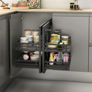 Bastidor extraíble rinconero