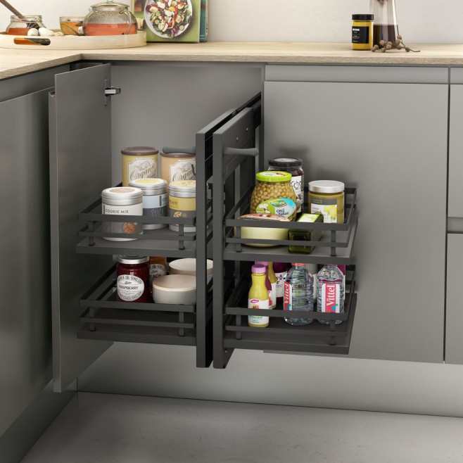 Bastidor extraíble rinconero