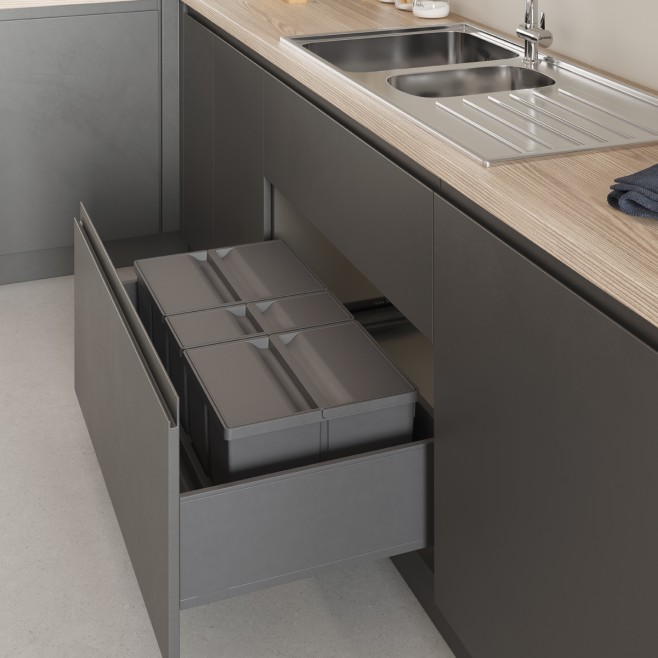 Cubo de basura ecológico para cajón