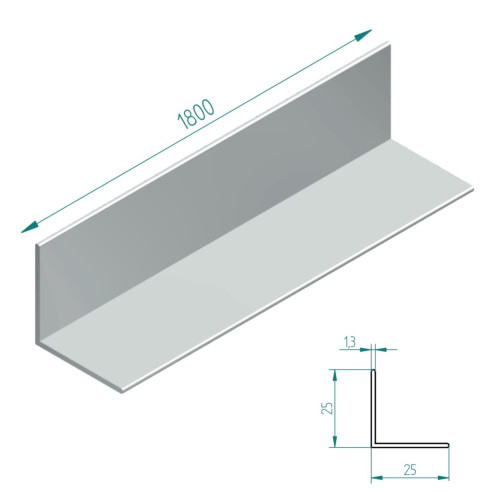 Perfil L 25x25 EUROLATON